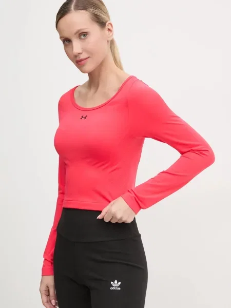 Under Armour Tréninkové tričko s dlouhým rukávem Train Seamless červené