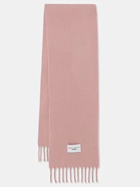 Kratki vuneni šal Marc O'Polo bez uzorka ružičasta