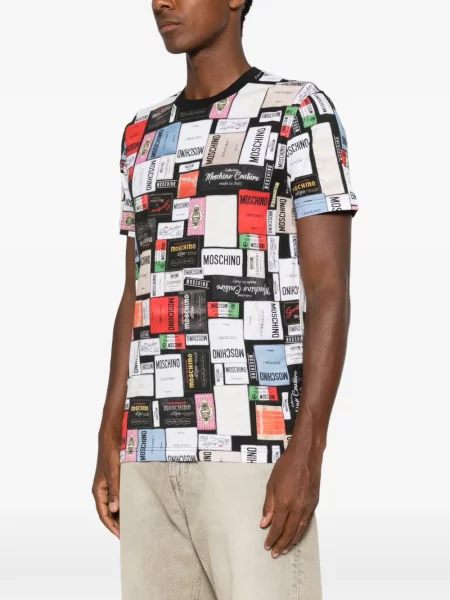 Tricou Moschino cu imagine alb