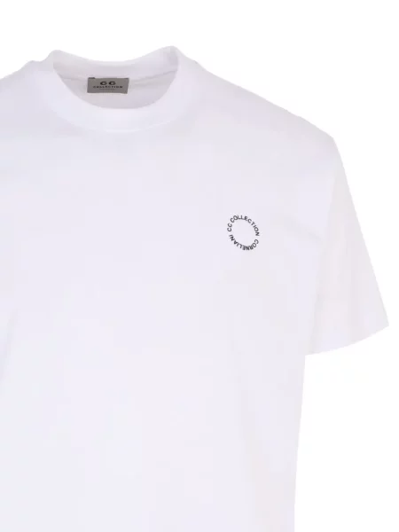 Tricou Corneliani din jerseu alb