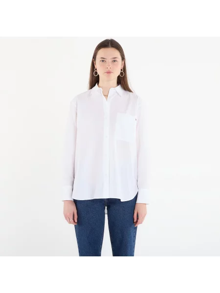 Koszula Tommy Hilfiger Ess Poplin Easy Fit Shirt Optic White L biała