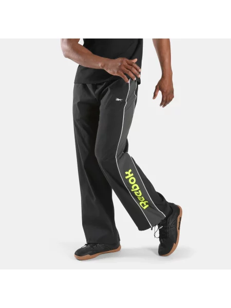 Reebok Sidewinder Ripstop Gradient – spodnie dresoweunisex BLACK/GREY LIME Size: XS czarne