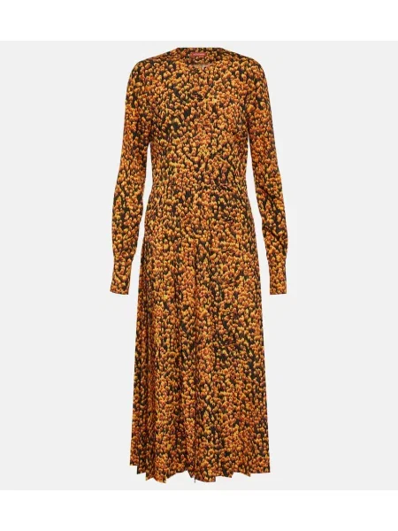 Midi obleka Altuzarra s potiskom oranžna