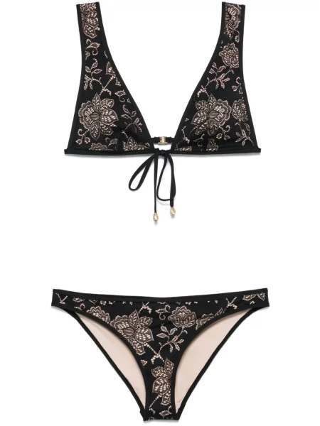 Bikini Zimmermann din dantelă negru