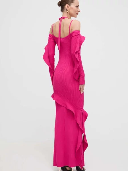 Versace Jeans Couture rochie maxi mulata roz