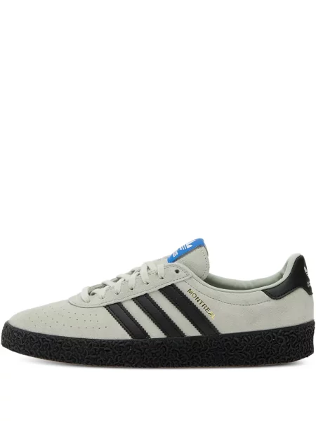 Sneakerși Adidas Gazelle din piele cu bretele albastru