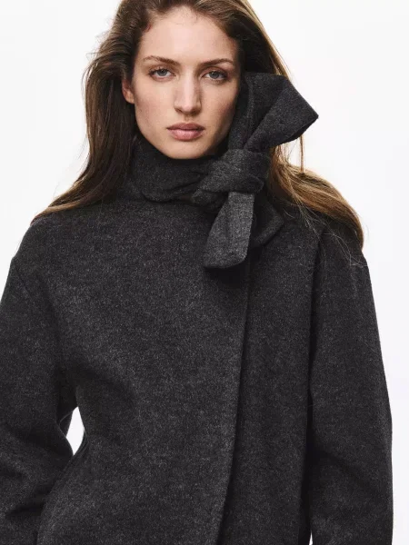 Жакет MANGO SCARF сірий