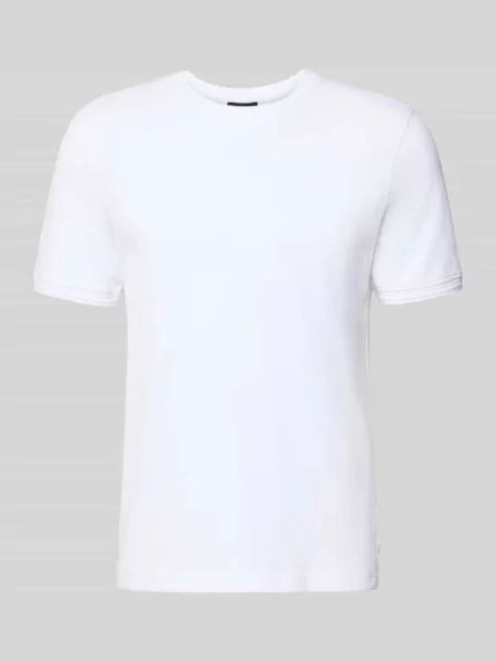 Damski t-shirt o kroju regular fit z okrągłym dekoltem model Lao' Cinque biała