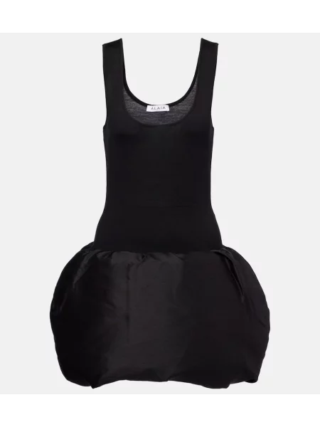 Rochie Alaïa de lână negru