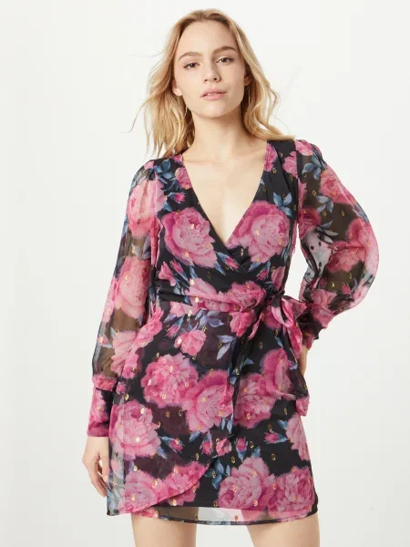 Dorothy Perkins Ruha fűzöld / rózsaszín fekete
