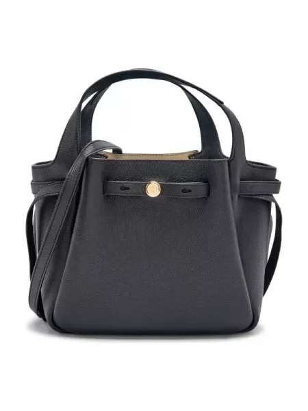 TORY BURCH Bőr bőrönd Romy fekete