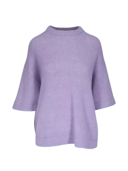 Scurt pulover Brunello Cucinelli violet