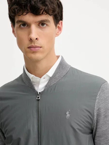 Кофта з вовною Polo Ralph Lauren однотонна синій