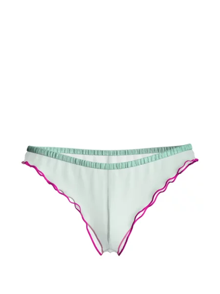 Chiloți tanga Maison Close cu volane verde