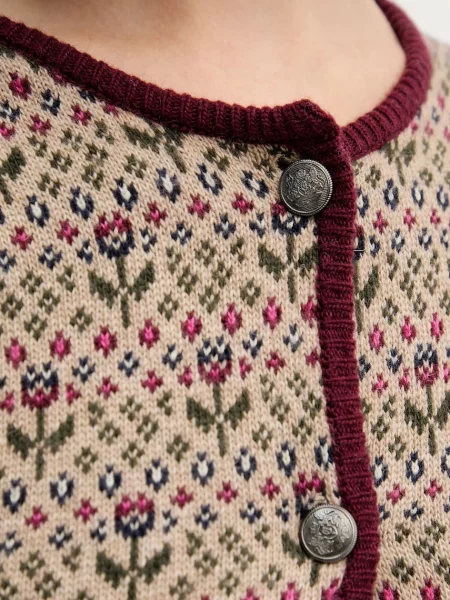 Кардиган з додаванням вовни Hoss Intropia бордовий