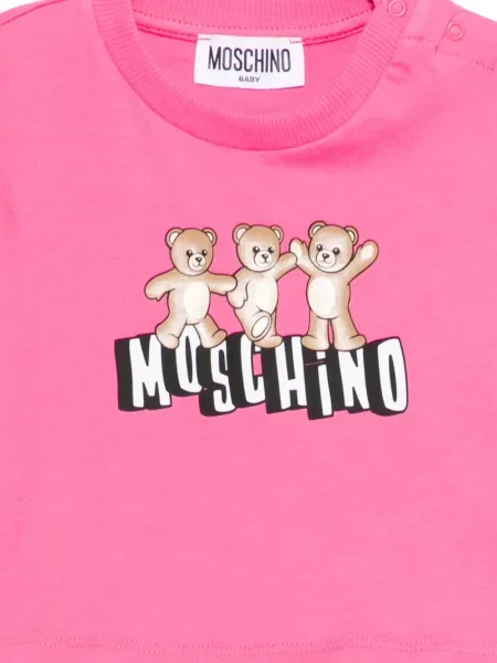 Koszulka dziecięca Moschino różowa
