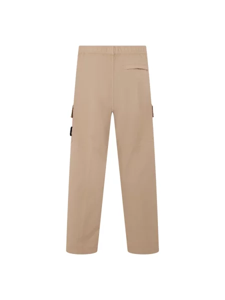 Spodnie cargo Stone Island z kamieniami beżowe