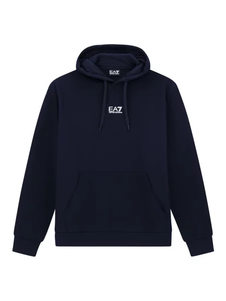 Bluza z kapturem Emporio Armani Ea7 z kapturem niebieska