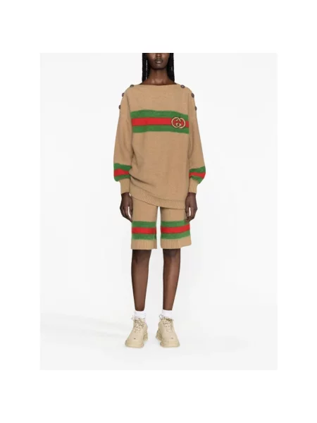 Sweter Gucci brązowy