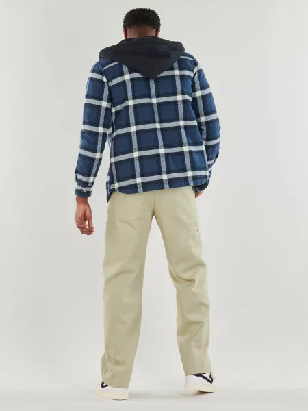 Cămașă Superdry cu glugă albastru
