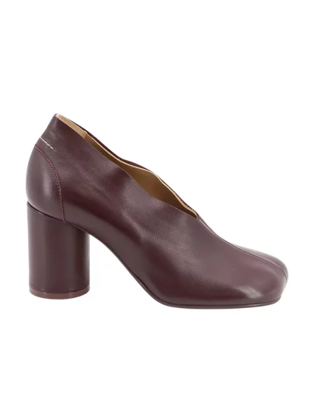 Czółenka Mm6 Maison Margiela skórzana czerwona