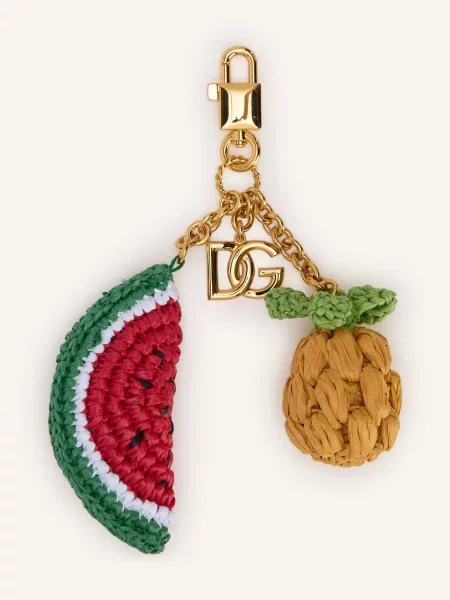 Dolce & Gabbana Přívěsek Na Tašku zlatá žlutá červená