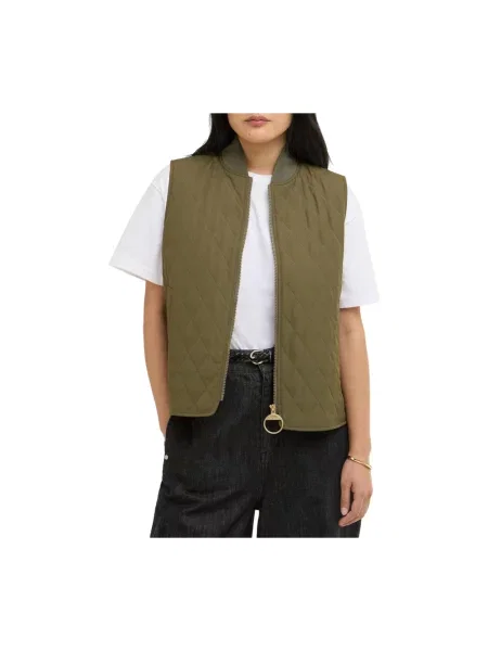 Barbour Kamizelka Pikowana Roeburn gruen zielona
