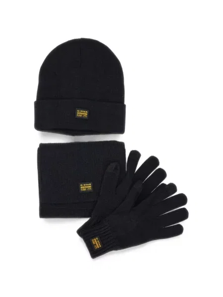Căciulă G-star Raw cu autograf negru