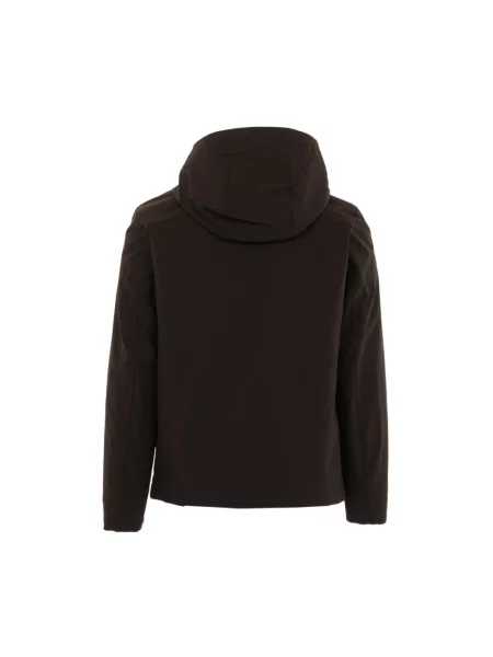 Kurtka Woolrich z kapturem softshell czarna