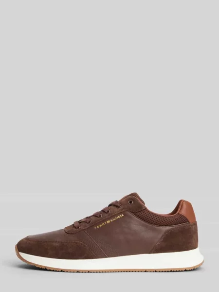 Sneakersy Tommy Hilfiger brązowe