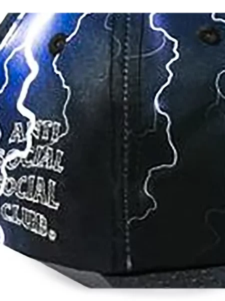 Шапка с козирки Anti Social Social Club с принт черно