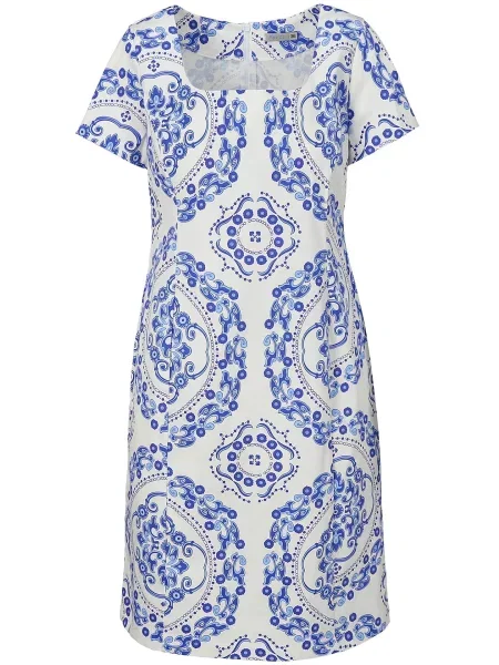 Sukienka Perso z krótkim rękawem szara