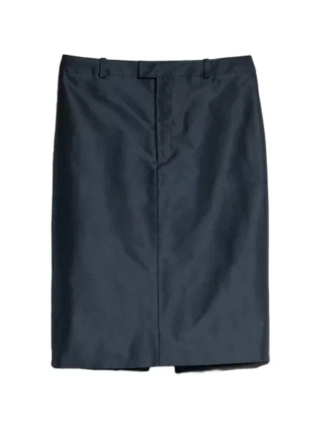 Fustă midi Gucci de mătase albastru