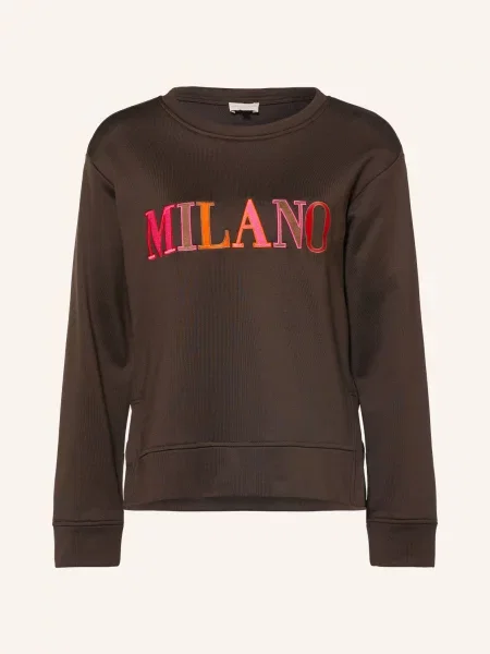 Milano Italy Mikiny tmavě hnědá oranžová růžová