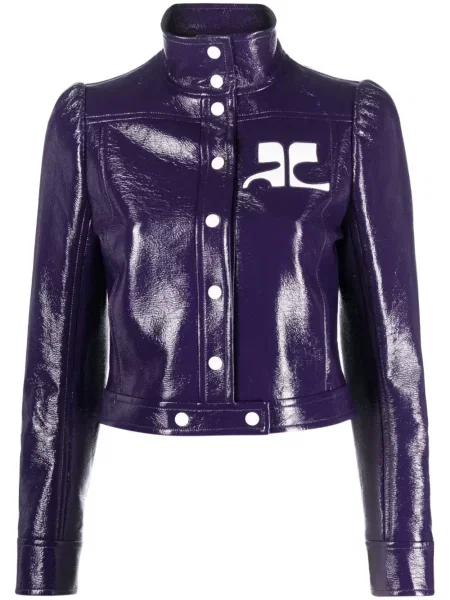 Geacă Courreges cu aplicații violet