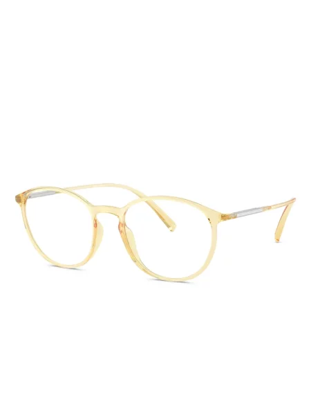 Ochelari de soare rotunzi Giorgio Armani galben