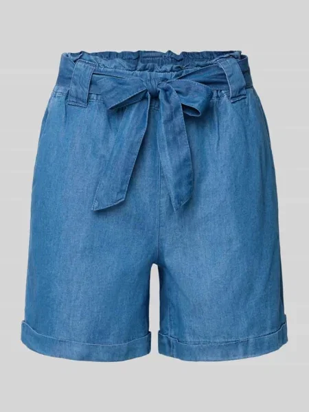 Szorty jeansowe o luźnym kroju z mieszanki bawełny i lyocellu model ‘BEA SMILLA’ Only niebieskie