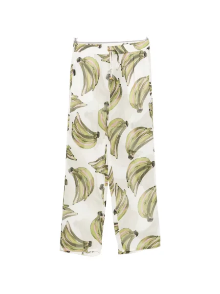 Pantaloni água De Coco cu imagine cu cordon alb