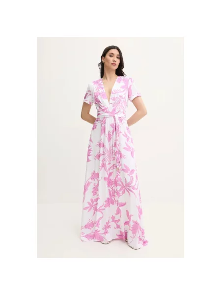 Sukienka maxi Melissa Odabash różowa