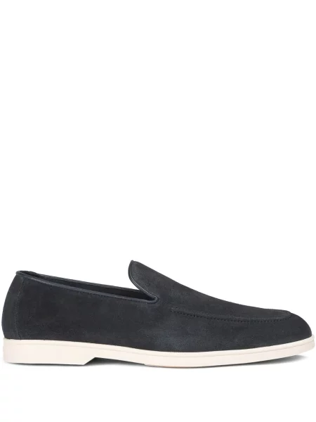 Pantofi loafer Doucal's din piele de căprioară albastru