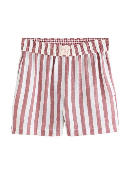 Next Pantaloni ecru / ruginiu roșu