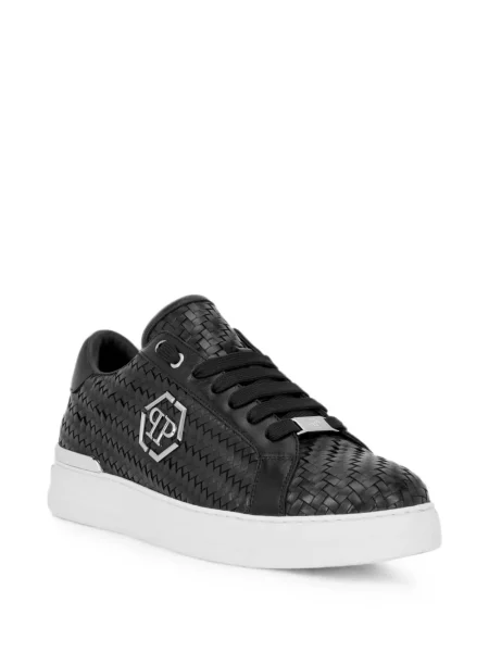 Sneakerși Philipp Plein din piele negru
