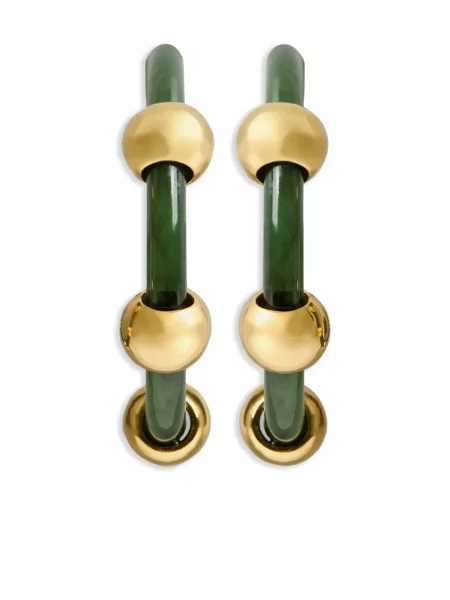 Cercei La Doublej cu tepi auriu