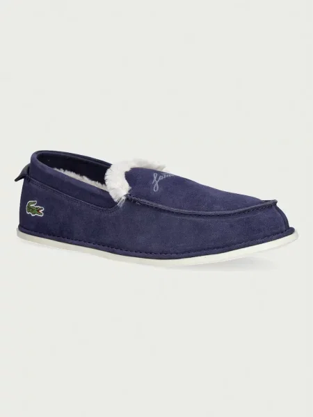 Lacoste mocasini pentru bărbați din piele întoarsă AUBREY SLIPPER