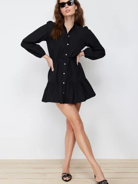 Rochie Trendyol țesută negru