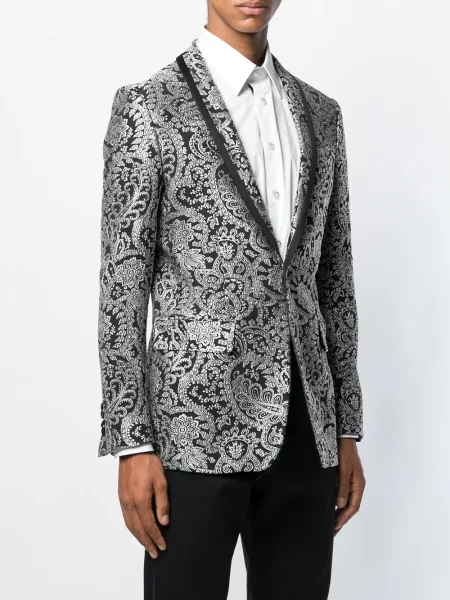 Sacou Billionaire din jacard negru