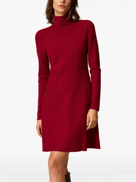 Scurt rochie Twinset tricotate roșu