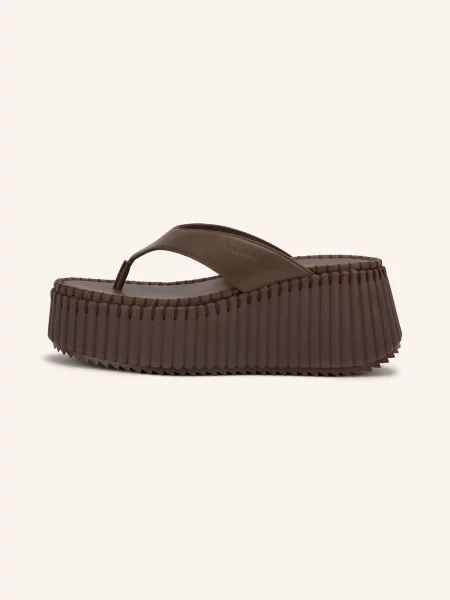 Chloé Žabky Na Nama sharp brown hnědé