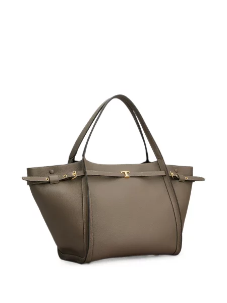 Geantă shopper Tod's cu cataramă maro