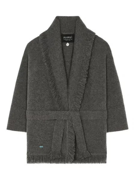 Cardigan Alanui cu franjuri gri